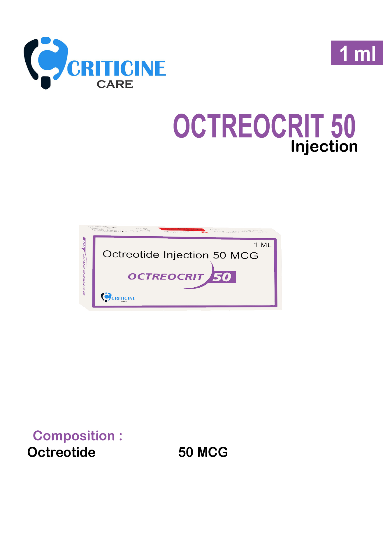 Octreotide injection 50mcg/ml